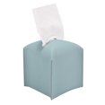 thumbnail image 2 of Tissue Box Cover Holder Square PU Leather Tissue Dispenser Box Roll Paper Extractive Tissue Dispenser Case Container for Bedroom Living Room Bathroom Pure Color, 2 of 9
