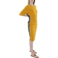 thumbnail image 3 of Kasper Womens Crepe Colorblock Sheath Dress, 3 of 4