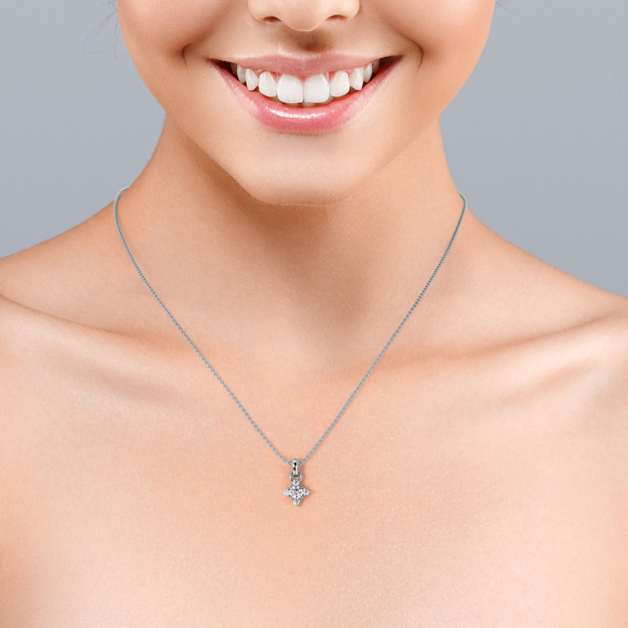Five Stone Diamond Necklace – Pollia