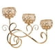 thumbnail image 2 of candeliere de cristal de 2 piezas, candeliere de 3 brazos, decoración de centro de Soledad candelabros de cristal, 2 of 10