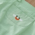 thumbnail image 5 of Gibobby Mameluco niño sin mangas con estampado de para niños y niñas, mono con tirantes para recién nacidos, ropa para niños(Verde, 3-6 Meses), 5 of 5