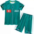 thumbnail image 2 of Kids Boys Girls Squid Game T-shirt+shorts Pyjamas Set, 2 of 2