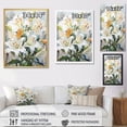 thumbnail image 4 of Designart "Simple Tranquility Of Beige Lilies III" Lilies Floater Framed Canvas Art Print, 4 of 5