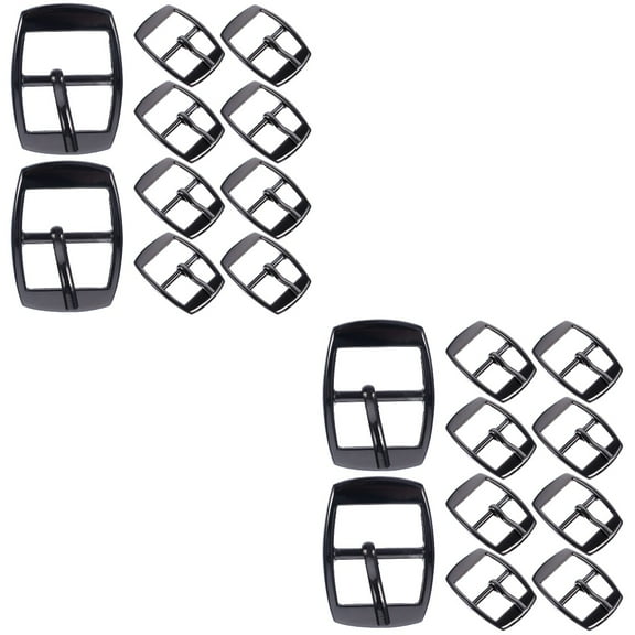 OUNONA 20 pcs  Zinc Alloy Belt Buckles Single Prong Buckles Replacement Parts for DIY Leather Craft