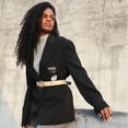 thumbnail image 6 of Earnda Women's Leather Belt Fashion Soft Faux Leather Waist Belts Beige Smal, 6 of 6