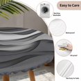 thumbnail image 5 of Black Grey Ombre Round Fitted Tablecloth with Elastic Edge, Waterproof Table Cloth Table Cover for 55"-60" Tables, Abstract Grey Wave Texture Gradient Tablecloths for Dining Picnic Indoor Outdoor, 5 of 9