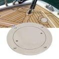 thumbnail image 2 of Powkky Deck Plate 5in 316 Stainless Steel Waterproof Inspection Hole Cover Round for Ship, 2 of 10