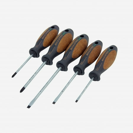 - Witte 654865 5 Piece Maxxpro Nature (Cork) Slotted and Phillips Screwdriver Set