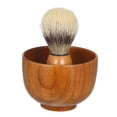 thumbnail image 3 of Bol de Crème à Raser pour Barbe, Tasse de Savon à Raser pour Hommes avec Brosse à Mousse à Raser, Bol de Rasage en Bois, 3 of 8