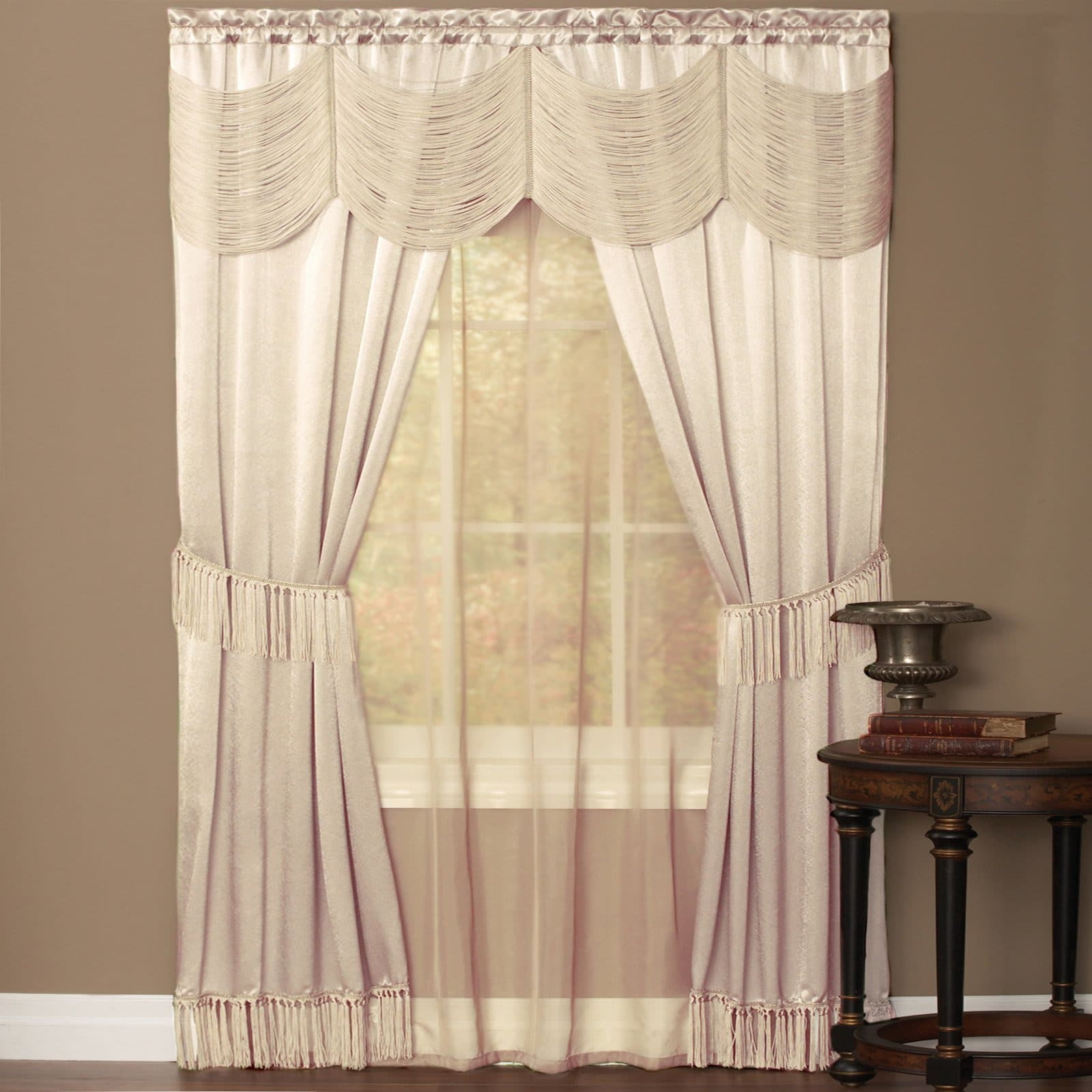 Achim Halley Window In A Bag Complete 5 Piece One Rod Set Com Achim Halley Window In A Bag Complete, All In One Window Curtain Sets