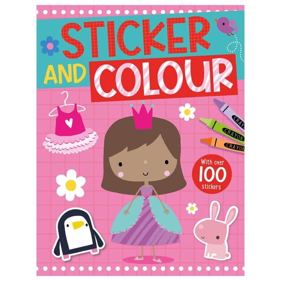 Colouring Books Sticker and Colour