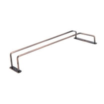 unbranded 35cm Stemware Wine Rack Holder Under Cabinet Shelf Wine Glass Hanger Storage Hanging Rail for Bar or Kitchen 1 Pack (Bronze)