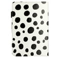 thumbnail image 4 of Case for 7 Inch Android Tablet/Galaxy Tab A 7-Inch SM-T280 /Galaxy Tab 4 7" T230 /Onn 7 Inch, PU Leather Folio Kickstand Cover, Wave Point Pattern with Pen Slot & Card Slots, White + Black, 4 of 9