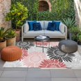 thumbnail image 2 of Red Pink Grey Sunflowers Outdoor Rug for Patio/Deck/Porch, Non-Slip Large Area Rug 5 x 7 Ft, Boho Retro Floral Rustic Blossom Indoor Outdoor Rugs Washable Area Rugs, Camping Rug Carpet Runner, 2 of 8