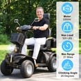 thumbnail image 3 of Xlluproid Heavy Duty 4 Wheel Mobility Scooter,500 lbs Capacity All Terrain Electric Scooter for Adults & Seniors,Black, 3 of 11