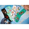 thumbnail image 5 of Foozys Women’s Crew Socks | Sailing Away Tropical Island Novelty Socks | 2 Pair, 5 of 6
