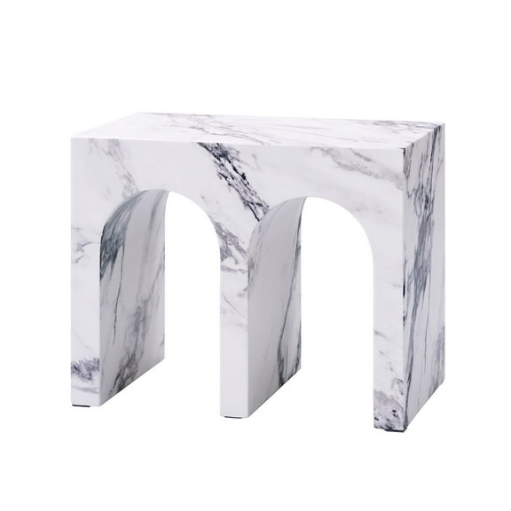 ACME Fritzy End Table, Engineered Stone Finish