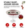 thumbnail image 2 of Round Tablecloth with Elastic Merry Christmas Elk and Xmas Tree Red and Black Buffalo Plaid Waterproof Table Cover Wipeable Fitted Table Cloths for 45"-54" Round Tables Dining Kitchen, 2 of 6