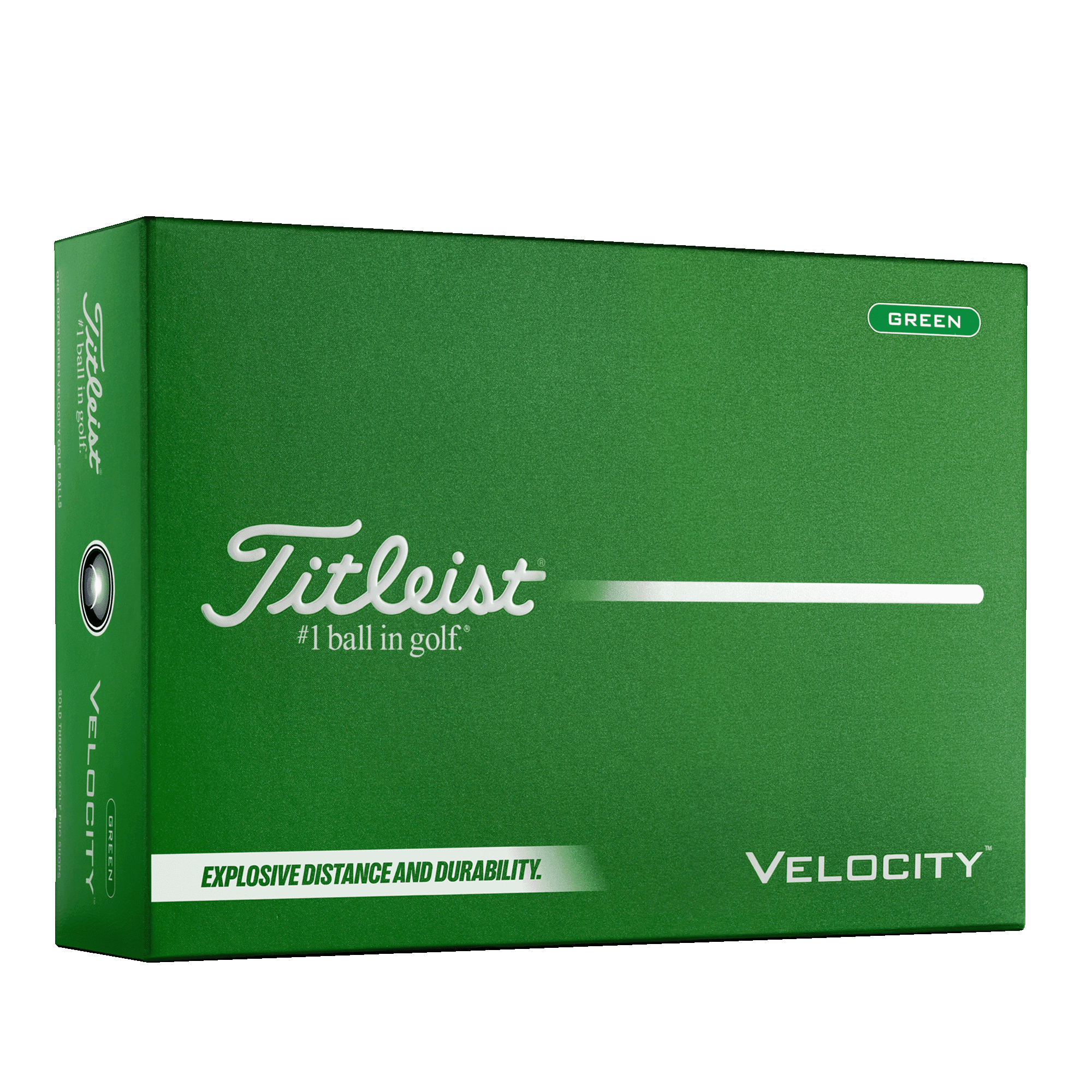(4 pack) Titleist 2026 Velocity Golf Balls 12pk, Green