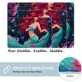 thumbnail image 2 of Mermaid Polyester Non-Slip Machine Washable Indoor Rug Floor Mat Chair Rug, 2 of 6