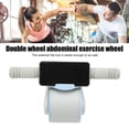 thumbnail image 3 of Rouleau à Roues Abdominales Double Rond, Exerciseur Abdominal pour Équipement de Mise en Forme à Domicile avec Conception en Silo Silencieux, Ressort Solide Intégré, Retour à Ressort Automatique, 105 mm, 3 of 7