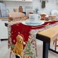 thumbnail image 2 of Cute Christmas Table Runner, Funny Dog Christmas Tree Winter Snowflake Seasonal Kitchen Dining Table Decoration for Home Party Decor 13 x 48 Inches, 2 of 5