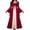 Red, variant on Renaissance Costume Women Halloween Medieval Pirate Maxi Dress Gothic Outfit Purple XXL
