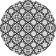 thumbnail image 1 of Ahgly Company Machine Washable Indoor Square Transitional Light Black Area Rugs, 3' Square, 1 of 7