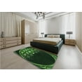 thumbnail image 5 of Ahgly Company Machine Washable Indoor Rectangle Transitional Dark Lime Green Area Rugs, 8' x 10', 5 of 7