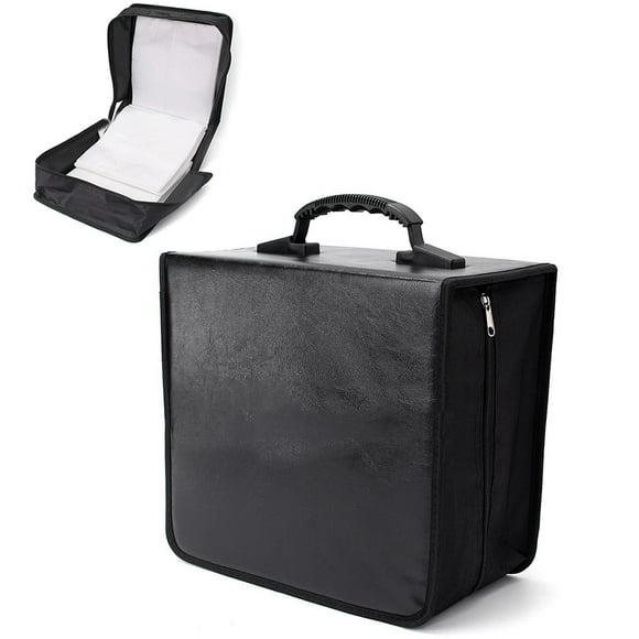 Portable 520Disc CD DVD Storage Holder Book Sleeves Carrying Case Zipper Bag