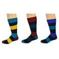 thumbnail image 6 of Combed Cotton Colorful Rugby Striped Patterned Men's Socks M8050U, 6 of 6