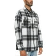 thumbnail image 2 of Woodridge Flannel Co Mens Flannel Shirts Shackets Casual Button Down Long Sleeve Jackets with Pocket, 2 of 5