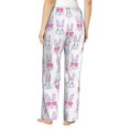 thumbnail image 3 of Uemuo Heart Rabbit Pattern Women's Wide Leg Palazzo Lounge Pants with Pockets Light Weight Loose Comfy Casual Pajama Pants-Medium, 3 of 9
