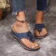 thumbnail image 3 of Likrtyny Sandalias Cuña para Mujer Chanclas Cómodas Sin Cordones Sandalias Verano (36 Azul), 3 of 9