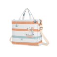 thumbnail image 7 of FORMRS Womens Corduroy Tote Bag Crossbody Shoulder Handbag with Pocket, Orange Nautical Pattern, 7 of 7