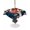 Blue, variant on Outdoor Tablecloth with Umbrella Hole for Patio/Picnic/Party/Camping, Japanese Style Waterproof Table Cloth Square Cover Washable, Modern Cranes Cherry Flower Wave Navy Blue (54"x 54")