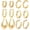 Gold-6Pairs, variant on 6 Pairs Gold Hoop Earrings for Womem: 14K Gold-plated Lightweight Hypoallergenic, Nickel-Free Lead-Free, Non-Tarnish Cartilage for Multiple Piercings Stack for Jewelry Set