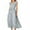Gray A-line Long Dress Peplum, variant on Women's Summer A-line Long Dress Peplum 2023 Ruffle Sleeveless Cocktail Dress Polka Dot Sundress V Neck Babydoll Pleated Swing Empire Waist Blouson Smocked Party Trendy Pink 12