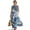 Blue Wave, variant on Green Forest Tree Leaf Print Womens 2026 Maxi Dresses Casual Summer Long Sundress Sleeveless Loose Fit Flowy Sundress with Pockets for Beach Vacation Party, Medium