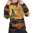 thumbnail image 5 of Yiaed Sunset Desert Journey Print Womens Casual Hoodies Crew Neck Long Sleeve Sweatshirts With Pocket Pullover Tops Women's Hooded Sweatshirt-Medium, 5 of 5