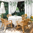 thumbnail image 4 of Outdoor Curtains for Patio Waterproof, Eucalyptus Leaves Outdoor Privacy Panels Grommet, Sunflowers Spring Watercolor Country Floral Bee Blackout Outside Curtains for Porch/Cabana 54"x95", 1 Panel, 4 of 8