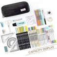 thumbnail image 2 of Trousse à Crayons Grande Capacité 3 Compartiments pour École Adolescent Fille Garçon Homme Femme-Df, 2 of 5