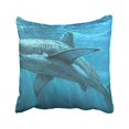thumbnail image 1 of RYLABLUE Decorative Shark Wannabe Zippered Pillow Cases Size 18x18 inches Two Side, 1 of 1