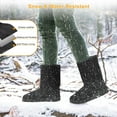 thumbnail image 4 of Moclever Women Snow Boots Waterproof Warm Lining Polyester Suede Mid-Calf Boots, 4 of 11