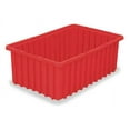 thumbnail image 1 of Akro-Mils 33166 Akro-Grid Plastic Slotted Dividable Modu Box Stackable Grid Storage Tote Container, (16-1/2-Inch L x 10-7/8-Inch W x 6-Inch H), (8 Pack), Red (33166RED), 1 of 1