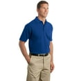 thumbnail image 3 of CornerStone CS402 Mens Industrial Pique Polo T-Shirt, Royal - Extra Large, 3 of 6