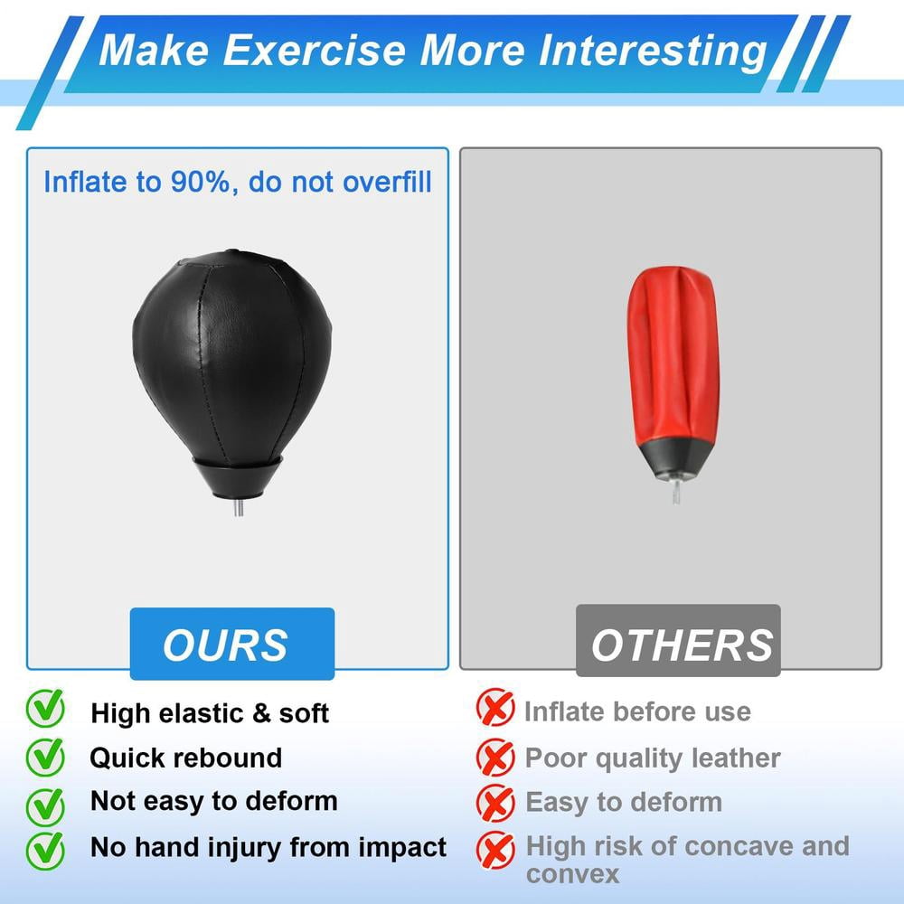 AIHOME Punching Bag for Adults Height Adjustable Floor Punching Bag Speed Ball Floor Standing Boxing Equipment for Fitness Training Home Gym intensely