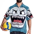 thumbnail image 4 of Tiny teeth Men's Casual Short Sleeve Button Down Shirts - Printed Summer Beach Tops for Men and Women, 4 of 6