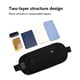 thumbnail image 5 of Mochila de cintura de viaje para hombres y mujeres | Bolsa de cinturón para cartera de pasaporte | Correa ajustable Negro Azul Gris | Organizador de Teléfono Móvil de Gran Capacidad | Riñonera, 5 of 7