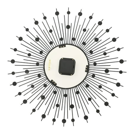 DENEST Modern 60cm Luxury Circular Wall Clock with Elegant Metal Design